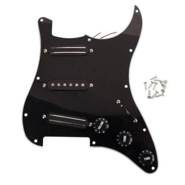 Imagem de Escudo completo guitarra STR HSH captador Mini HUMBUCKER BK - MXP