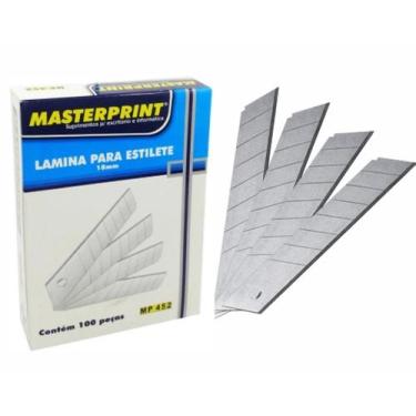 Imagem de Lâmina Para Estilete Largo 18mm - Contém 100 Pçs Atacado - Masterprint