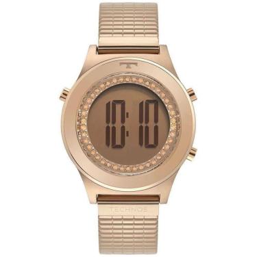 Imagem de Relógio Technos Digital Bj3927Ab/1T Feminino - Rose Gold
