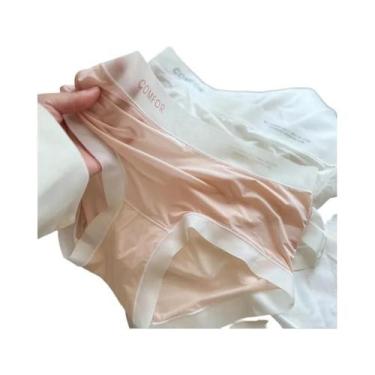 Imagem de Calcinhas Femininas Sexy De Seda Gelada Sem Costura, Secagem Rápida, C