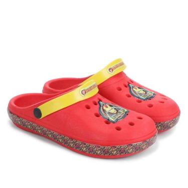 Imagem de Babuche Infantil Marvel Homem De Ferro Masculina, Vermelho, Amarelo, 1