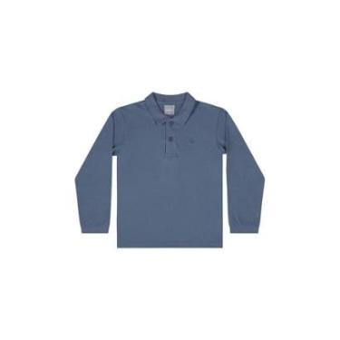 Imagem de Camisa Polo Manga Longa Básica para Menino Quimby-Masculino