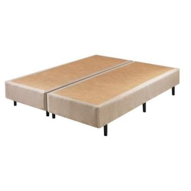 Imagem de Sommier Queen Size Relax Duo Confort II 158x198x40 - Bege - Ecoflex, B