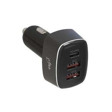 Imagem de Carregador Veicular Universal, 3 Portas USB, PPS 3.0 + Quick Charge 3.0, 56W, Carga Ráp...
