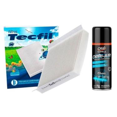 Imagem de Kit Filtro De Ar Condicionado Honda Fit 2004/2014 + Limpa Ar Condicion