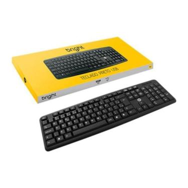 Imagem de Teclado Bright Basic com Fio Usb Abnt2 Padrão Qwerty Português Brasil 