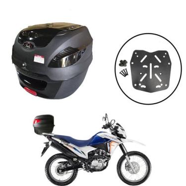 Imagem de Baú 41 Litros Awa Proos + Suporte de Baú Superior Bros 150/160 2015 em