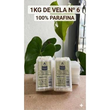 Imagem de 1 KG Vela Palito Branca nº6 Parafina Pura - VR VELAS