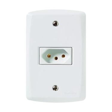Imagem de Tomada Simples 4x2 2p+t Nbr 20a 250v 57145/013 Branca Tramontina