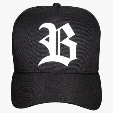 Imagem de Boné BLCK Brasil Snapback Aba Curva Trucker Laser, Preto, Branco, UN