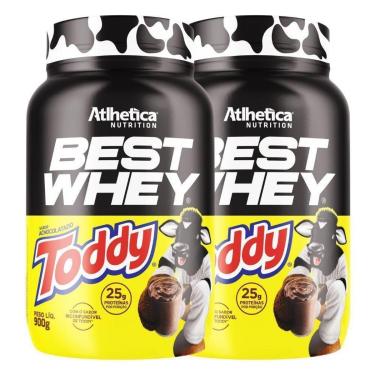 Imagem de Kit 2 Best Whey Proteina Isolado Hidro Toddy 900g Atlhetica-Unissex