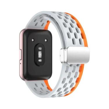 Imagem de Pulseira Magnética Samsung Galaxy Fit 3 Com Fivela De Metal E Faixa De