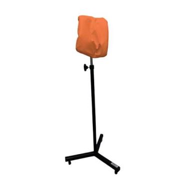 Imagem de Suporte Apoio Braço Braçadeira Tatuador Injeção Capa Laranja - Metal S