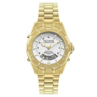 Imagem de Relógio Technos Skydiver WT2050AFN/1B Dourado Masculino-Masculino
