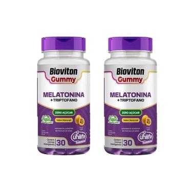 Imagem de Kit 2 Gummy Melatonina+Triptofano Unilife 2x30 Gomas Sabor Maracujá-Unissex