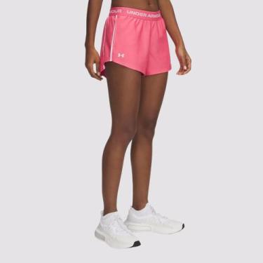 Imagem de Shorts Under Armour Tech Play Up Sports Feminino Rosa, M