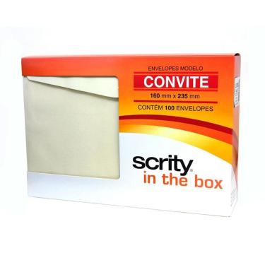 Imagem de Envelope Color Plus Marfim 160x235mm 100und Scrity