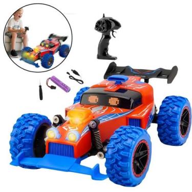Imagem de Carrinho Controle Remoto Com Design Esportivo E Luzes Para Uso Infanti