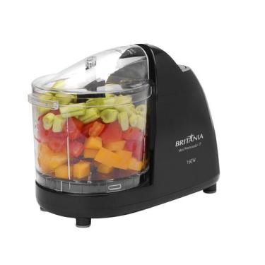 Imagem de Mini Processador de Alimentos Britânia 2P 160W Preto, Preto, 110V