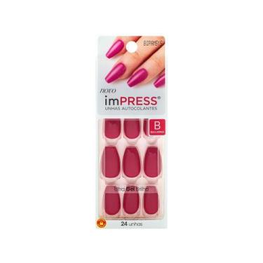 Imagem de Unhas Autocolantes Kiss Ny Impress Ruby Bailarina Bipam515br - KISS NE