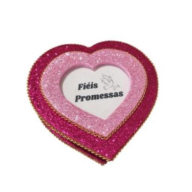 Imagem de Caixa de promessas bíblicas de vidro - SC, Coiração Pink