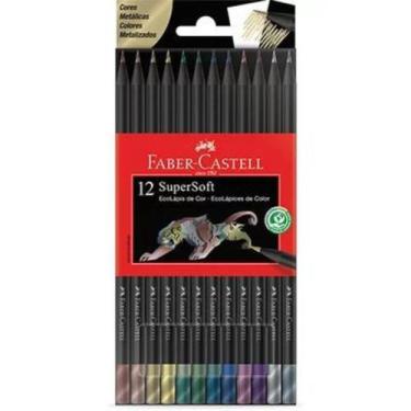 Imagem de Lapis De Cor Supersoft 12 Cores Metalicas Faber Castell