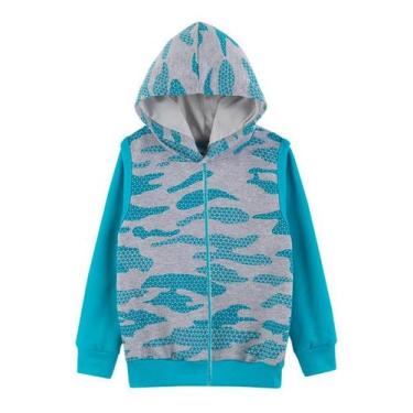 Imagem de Blusão Infantil Menino Capuz Moletom Camuflado Games Inverno - anjo da