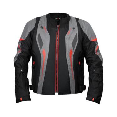 Imagem de Jaqueta Para Motoqueiro Gp Tech Verona Masculina, Gg, Preto E Cinza