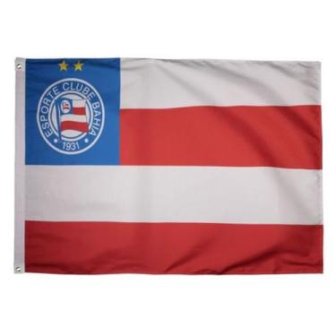 Imagem de Bandeira Oficial do Clube Bahia 90x1,28m Dupla Face 2 Panos - BC ARTS 