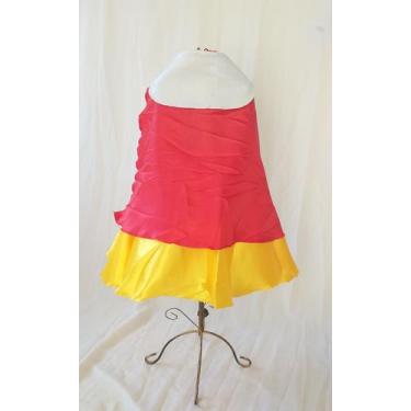 Imagem de Vestido Fantasia Luxo Princesas Branca  - Castelo Encantado, amarelo, 