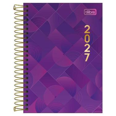 Imagem de Agenda 2027 Spot espiral M5 pequena capa dura feminina Tilibra Cor:Rox