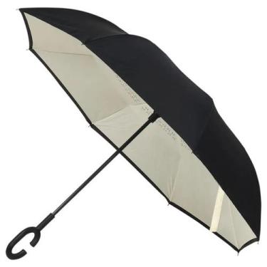 Imagem de Guarda Chuva Flip Fechamento Invertido 1,20 Metros Leve Cabo C Resiste