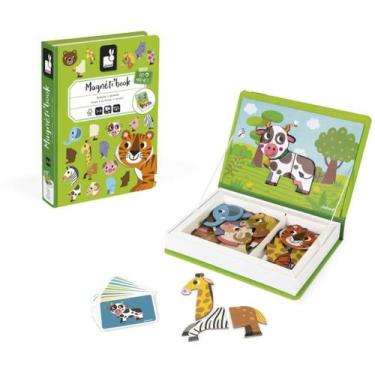 Imagem de Livro Magnético Infantil Vida Animal 40 Peças - Janod