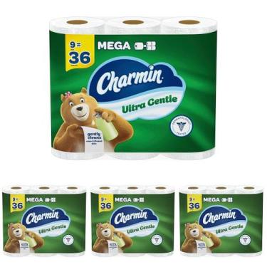 Imagem de Papel Higiênico Charmin Ultra Suave Pacote com 9 Rolos Mega, 4 Unidade