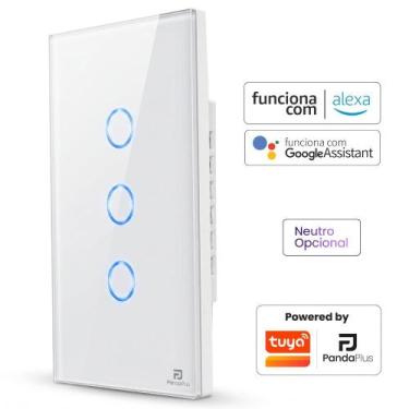 Imagem de Interruptor Inteligente Sem Fio Neutro 1, 2, 3 ou 4 Botões Touch Panda