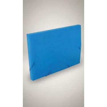 Imagem de Pasta Polionda 20mm Elástico Ofício Azul - Congratulations Store