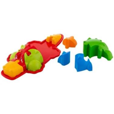 Imagem de Brinquedo jacaré quebra-cabeça didático - usual - Usual Brinquedos