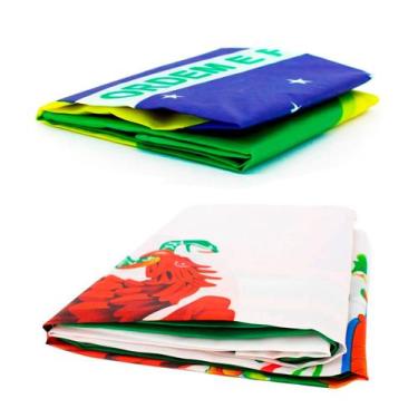 Imagem de Kit Bandeira Do Brasil + Bandeira Do México 150 X 90 Cm - EB