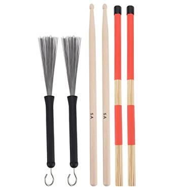 Imagem de Drum Stick Brush Sticks, Jazz Drum Sticks Set Drum Sticks Set Instrument acessório para bateristas para bandas de rock