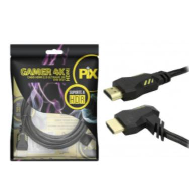 Imagem de Cabo HDMI Macho x Macho 2.0 4K 90 Graus Gamer 3,0 Metros