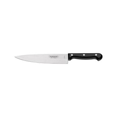 Imagem de Faca Chef Tramontina Ultracorte com Lâmina em Aço Inox e Cabo de Polipropileno Preto 6&quot; Tramontina