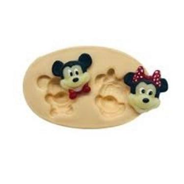 Imagem de Molde De Silicone Rosto Mickey E Minnie, Resina, Confeitaria, Biscuit Molds Planet