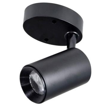 Imagem de Spot de Sobrepor Preto LED 7W 3000K Bivolt DS7077 Delis