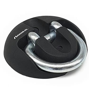 Imagem de RADIKAL RK54 Âncora de segurança resistente, aço endurecido de arco soldado ø14 dobrável, 4 parafusos de expansão, suporte de parede antifurto para motocicleta, corrente de piso térreo, garagem,