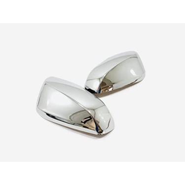 Imagem de GZBFTDH Capas de espelhos laterais para porta de carro para Toyota Tacoma 2016-2022, acessórios exteriores automotivos de cromo de carbono para espelhos retrovisores guarnição protetora