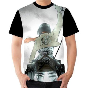 Imagem de Camiseta Camisa Personalizada Mikasa Ackerman Aot 2 - Dias No Estilo