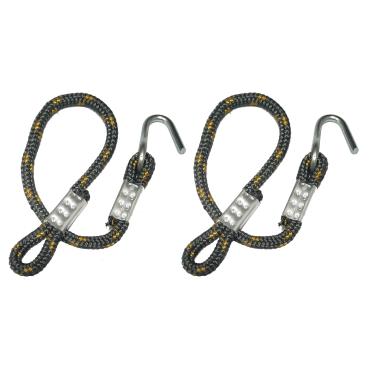 Imagem de Corda Extensora Para Rede de Descanso 84 cm com ganchos 01 par CINZA