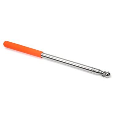 Imagem de Bettomshin 1 peça de 1,5 m de apontador telescópico laranja de professores, mastro de bandeira de guia de aço inoxidável, para apresentação de escritório, vara retrátil, guias de ensino turísticos