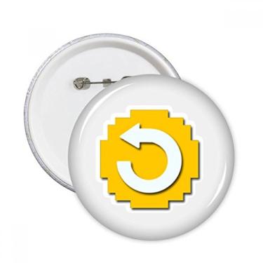 Imagem de Pixel ChickenGo Botão de jogo de desenho animado pinos redondos crachá botão decoração roupas presente 5 peças