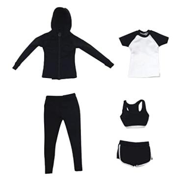 Imagem de ＫＬＫＣＭＳ 1/6 Conjunto de Roupas Esportivas Femininas Roupas Femininas para Quentes de 12 '' / / Kumik